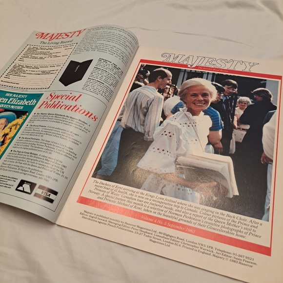 Majesty Magazine Volume 4 No 5 September 1983 Printed In England Royal Family - Picture 7 of 9
